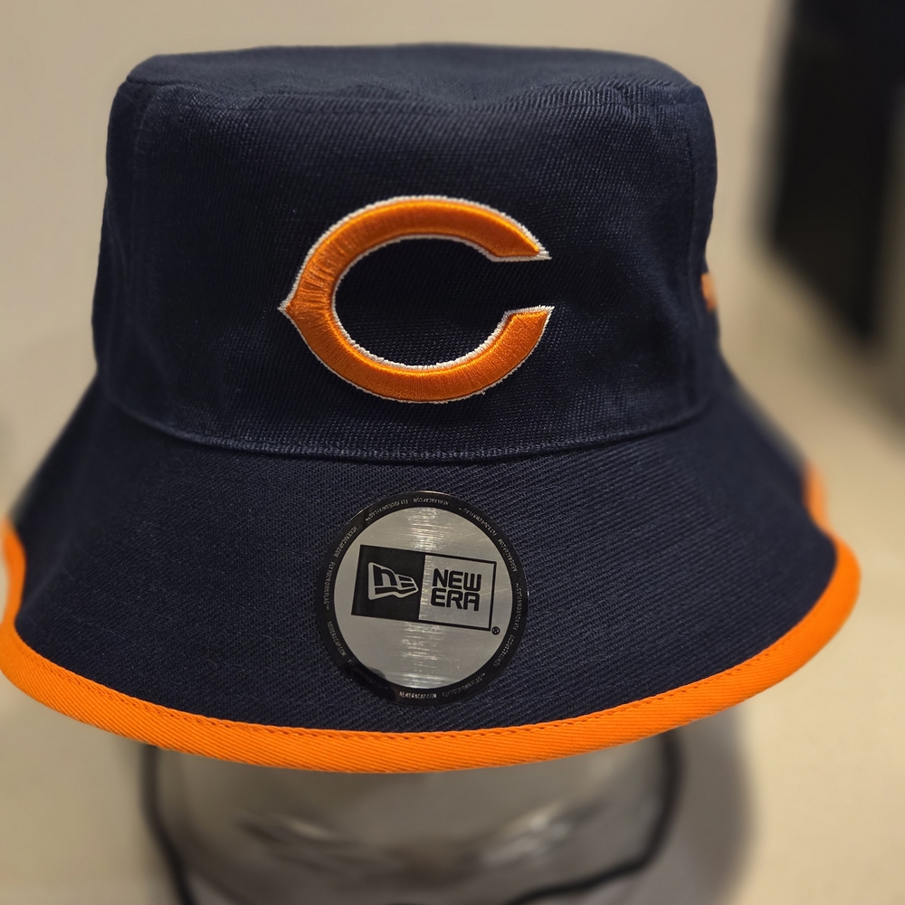Chicago Bears New Era Navy Blue Bucket Hat. New